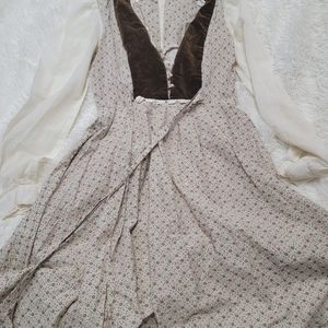 Gunne sax brown velvet midi dress